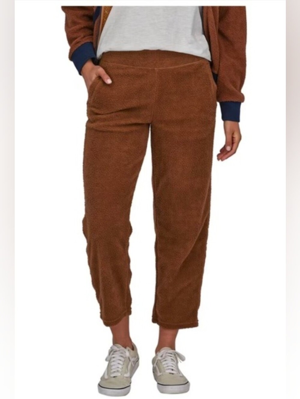 Patagonia Women's Shearling Crops  #22010, Brown - Size M